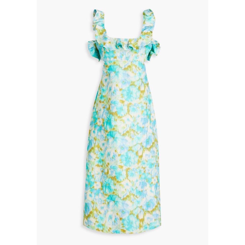Zimmermann Frill Midi Dress | Size AU 0 (US 2-4)